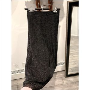 Mesh, sparkly long skirt